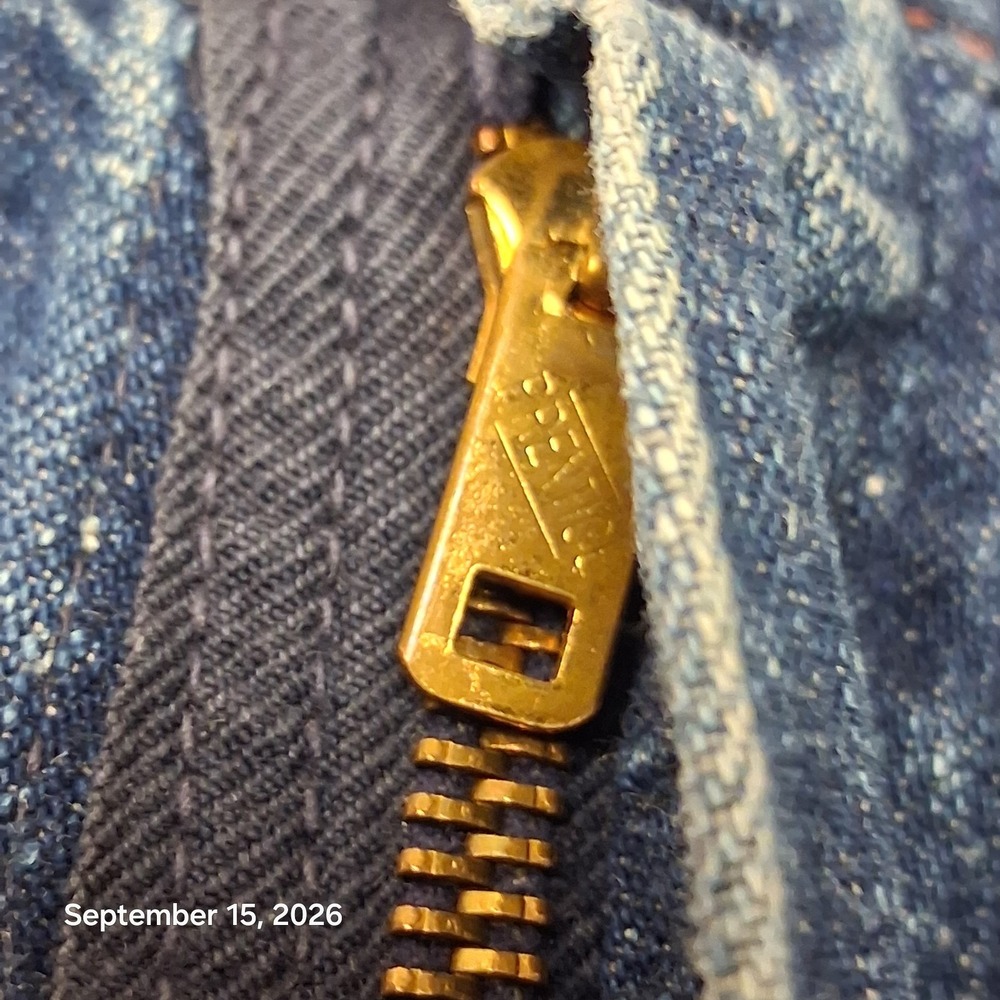 True Vintage Washington Dee Cee Carpenter Jeans Mens 28x32 Prentice Zip USA 60s - Picture 6 of 12